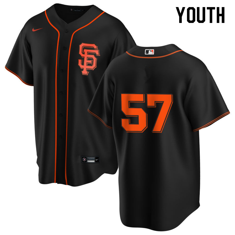 Nike Youth #57 Dereck Rodriguez San Francisco Giants Baseball Jerseys Sale-Black